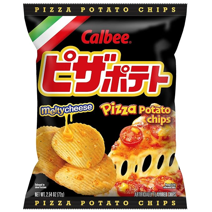 Calbee Potato Chips (Pizza Potato Chips) 2.54 oz. bag (SAMPLE)