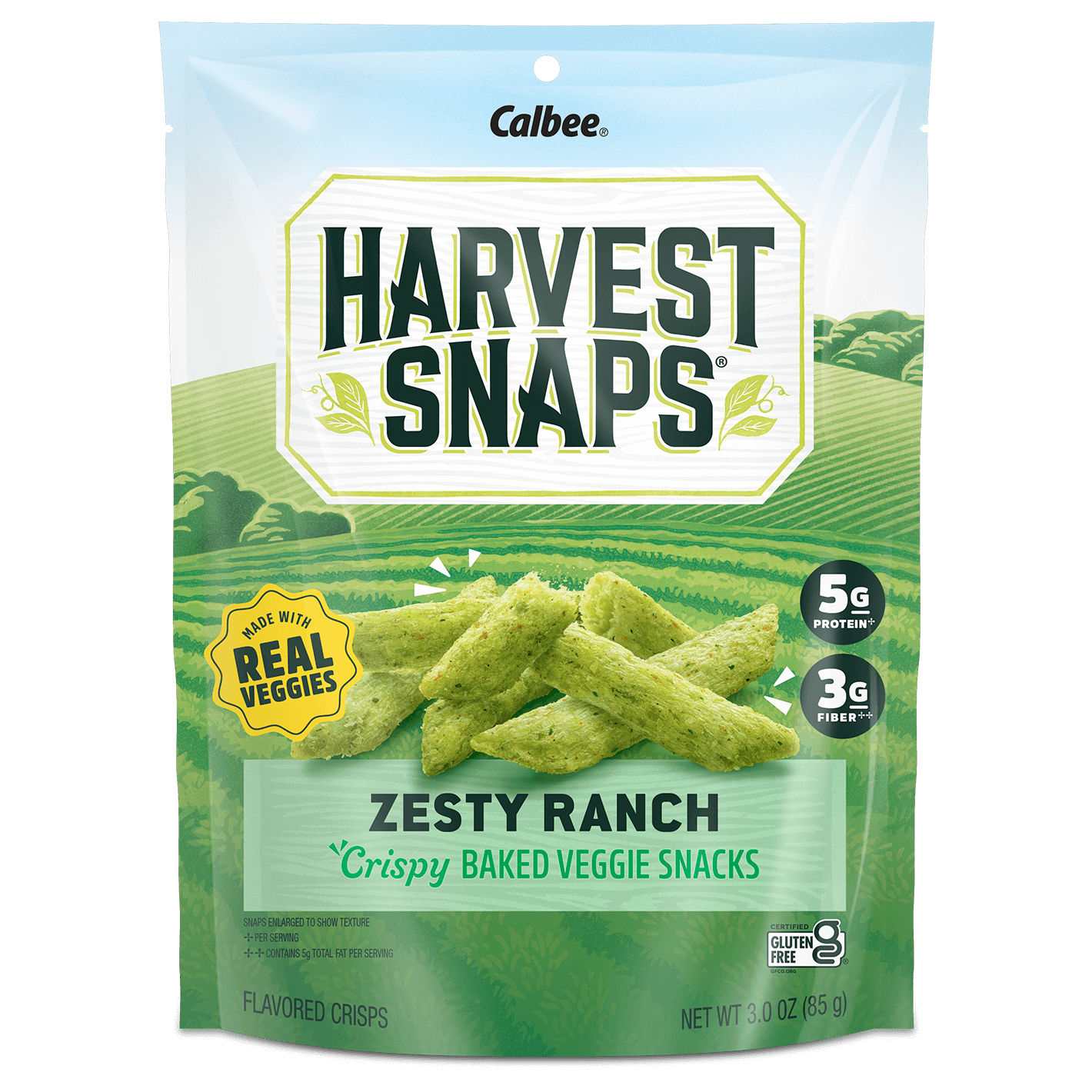 Harvest Snaps Zesty Ranch 3 oz. Bag