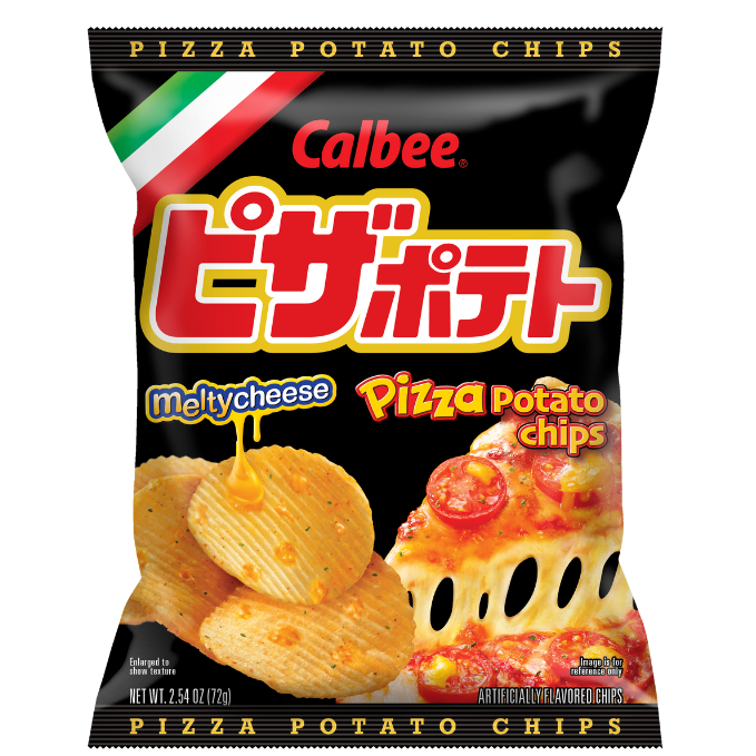 Calbee Potato Chips (Pizza Potato Chips) 2.54 oz. bag (SAMPLE)