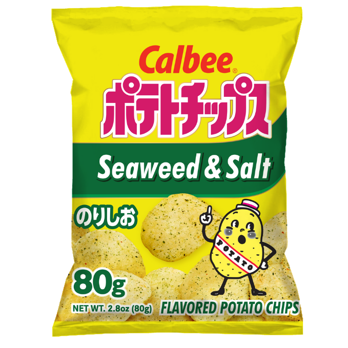 Calbee Potato Chips (Seaweed & Salt) 2.8 oz. bag (SAMPLE)