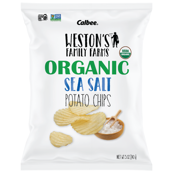 Weston’s Family Farms Organic Sea Salt Wavy Potato Chips 5 oz. Bag (SAMPLE)