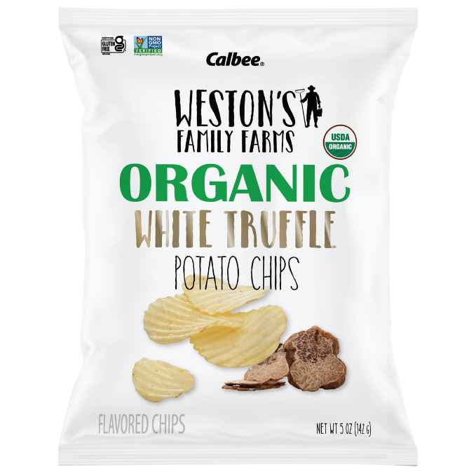 Weston’s Family Farms Organic White Truffle Wavy Potato Chips 5 oz. Bag (SAMPLE)
