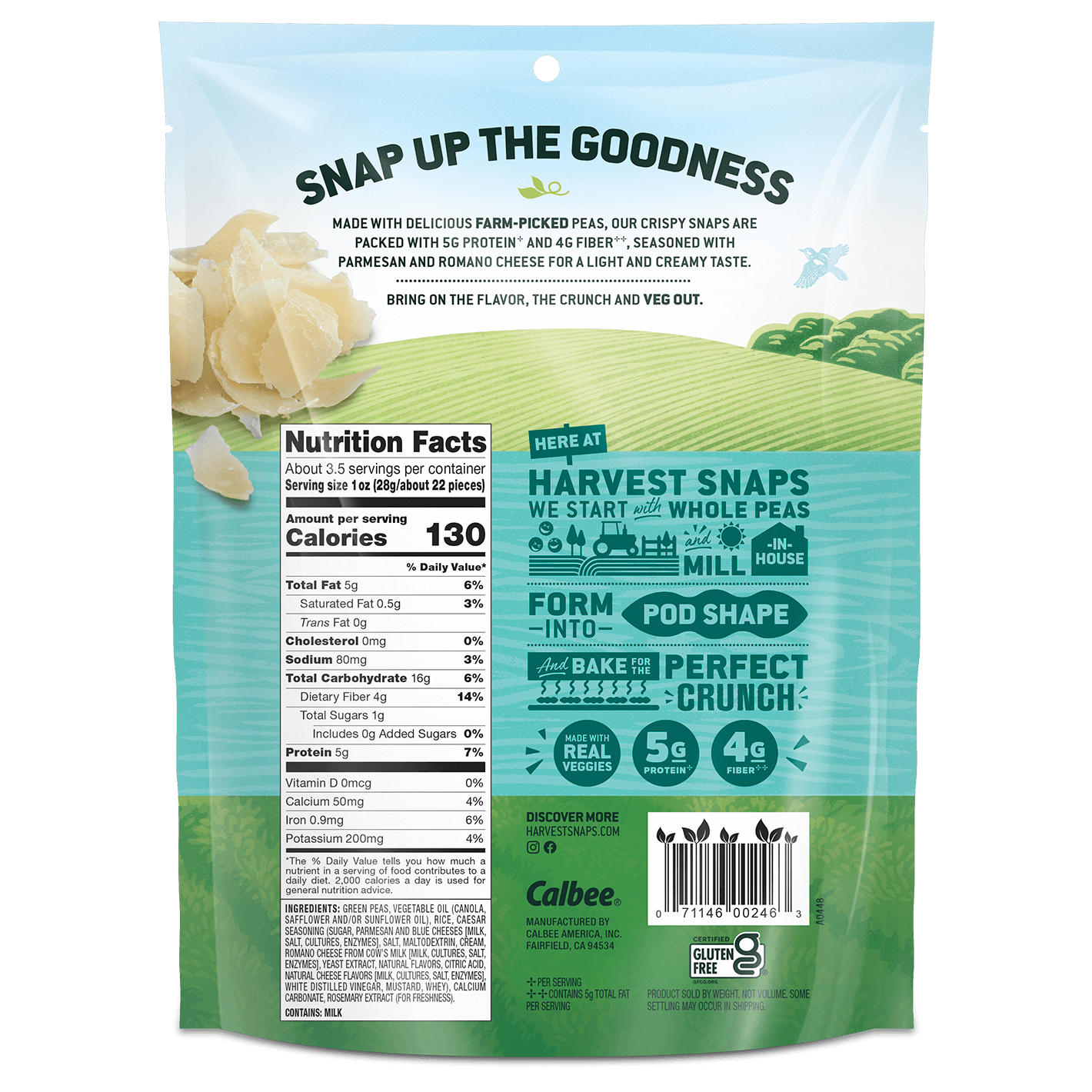 Harvest Snaps: Caesar Snack Crisps, 3.3 oz Harvest Snaps: Caesar Snack Crisps, 3.3 oz