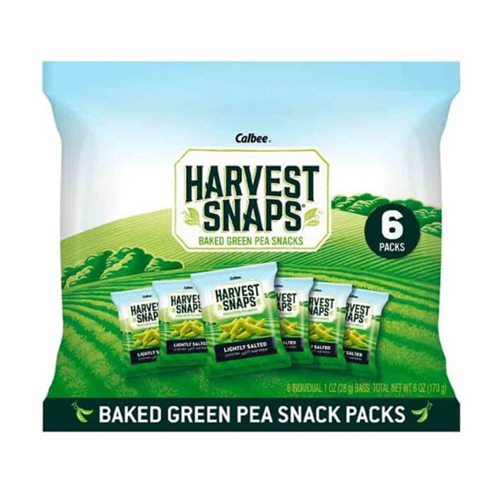 Harvest Snaps Snack Crisps Lightly Salted 6 pack Bag (1.0 oz. each)
