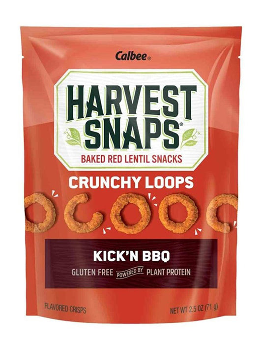 Harvest Snaps Crunchy Loops Kick’n BBQ 2.5 oz. Bag