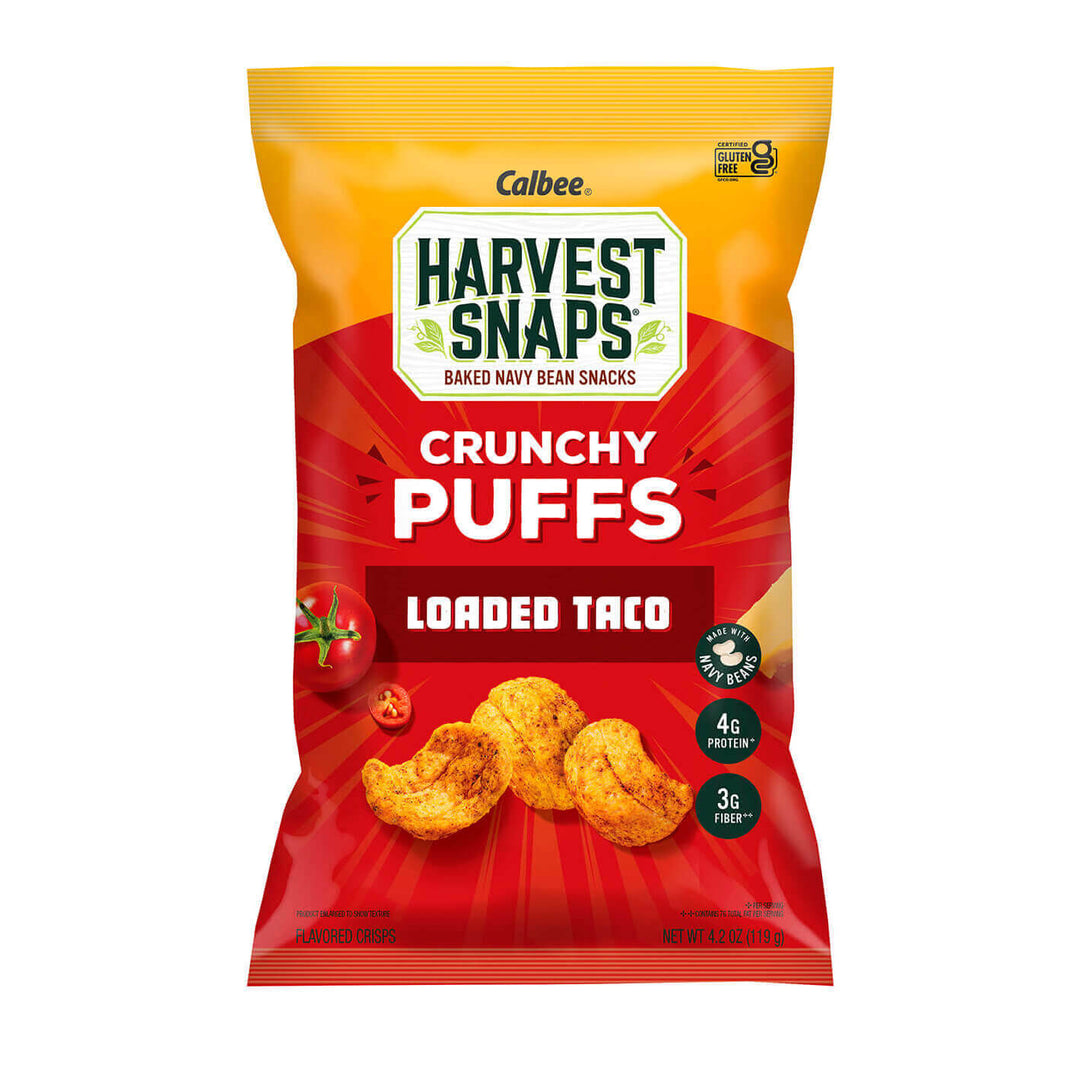 Harvest Snaps Crunchy Puffs Loaded Taco 4.2 oz. Bag